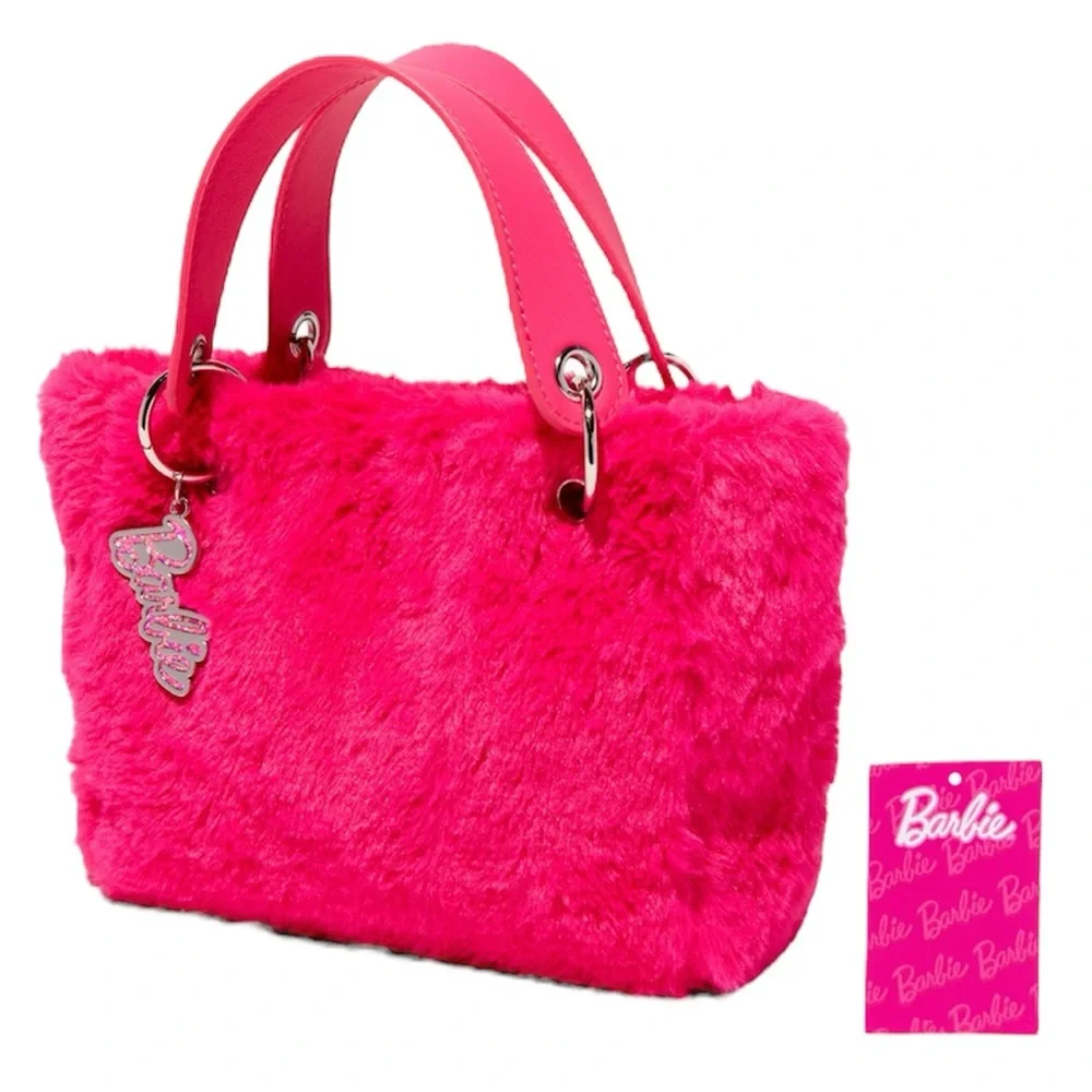 Barbie pink furry